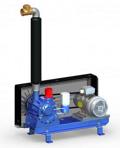 CTA Vakuumpumpe auf Konsole | 1.200 ltr./min, 3 kW