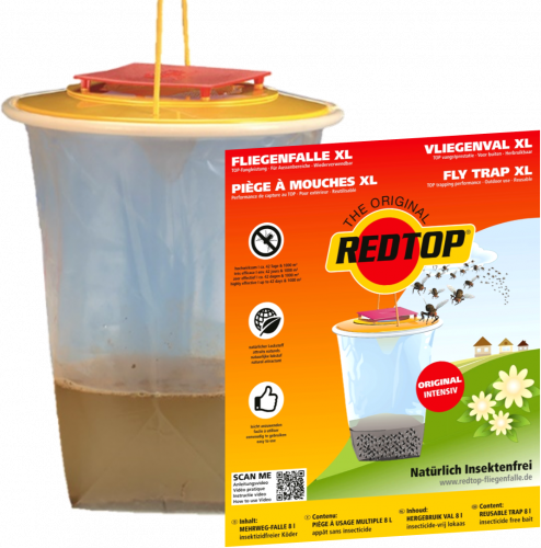 REDTOP Fliegenfalle Standard XL, 8 Liter