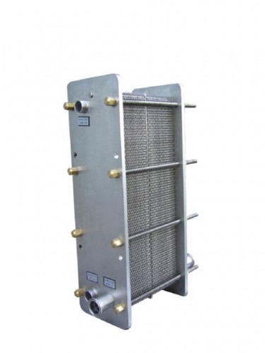 Edelstahl Plattenkhler mit 55 Platten