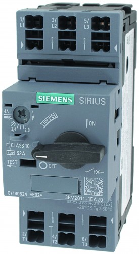 Motorschutzschalter MS 17,0 A bis 20,0 A Siemens, Class 10