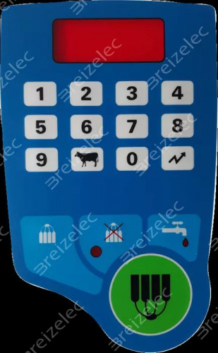 Tastaturfolie passend fr Fullwood Afimilk MPC Packo mit 4 Tasten - Version fr Originalverpackung