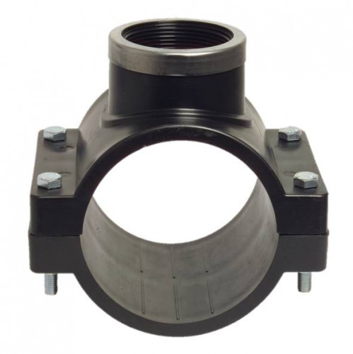 Anbohrschelle PP mit Edelstahl Verstrkung 90mm x 1/2