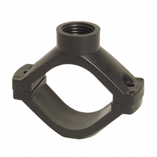 Nylon Rohrklemme / Rohrschelle 3 (75mm) mit 1/2 Innengewinde