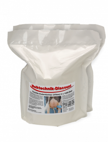 Feuchte Eutert�cher (Vlies), Nachf�llpack, 20x20cm, 2 x 1000 Blatt