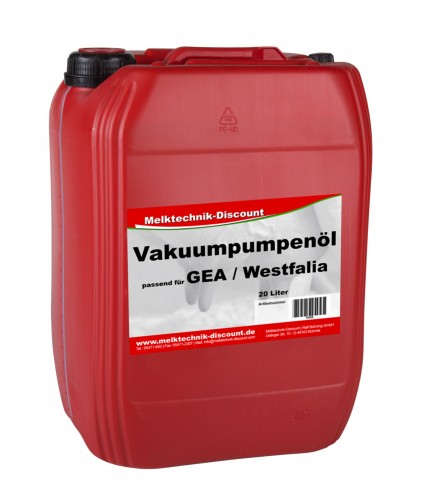 Vakuumpumpenöl für GEA/Westfalia | 20 ltr.