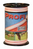 Euro Guard PROFI Weidezaunband 12mm/200m (wei/rot)