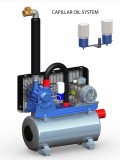 Vakuumpumpe 1500 Liter, 4,0 kW, auf Tank, komplett