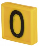 Nummernblock, gross, für Halsmarkierungsband, gelb | 10er Pack