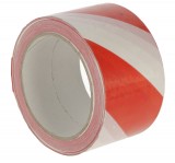 Rolle Warnband selbstklebend, rot-wei, 66m x 60mm