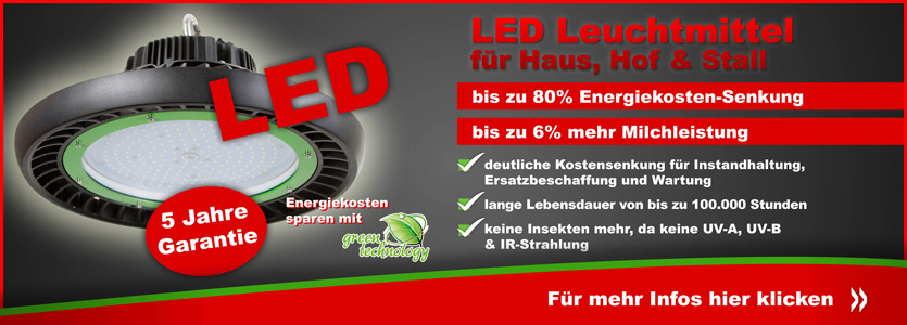 LED Beleuchtung für Stall, Haus & Hof