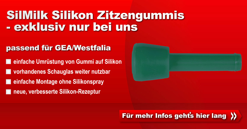 SilMilk Zitzengummis passend GEA/Westfalia