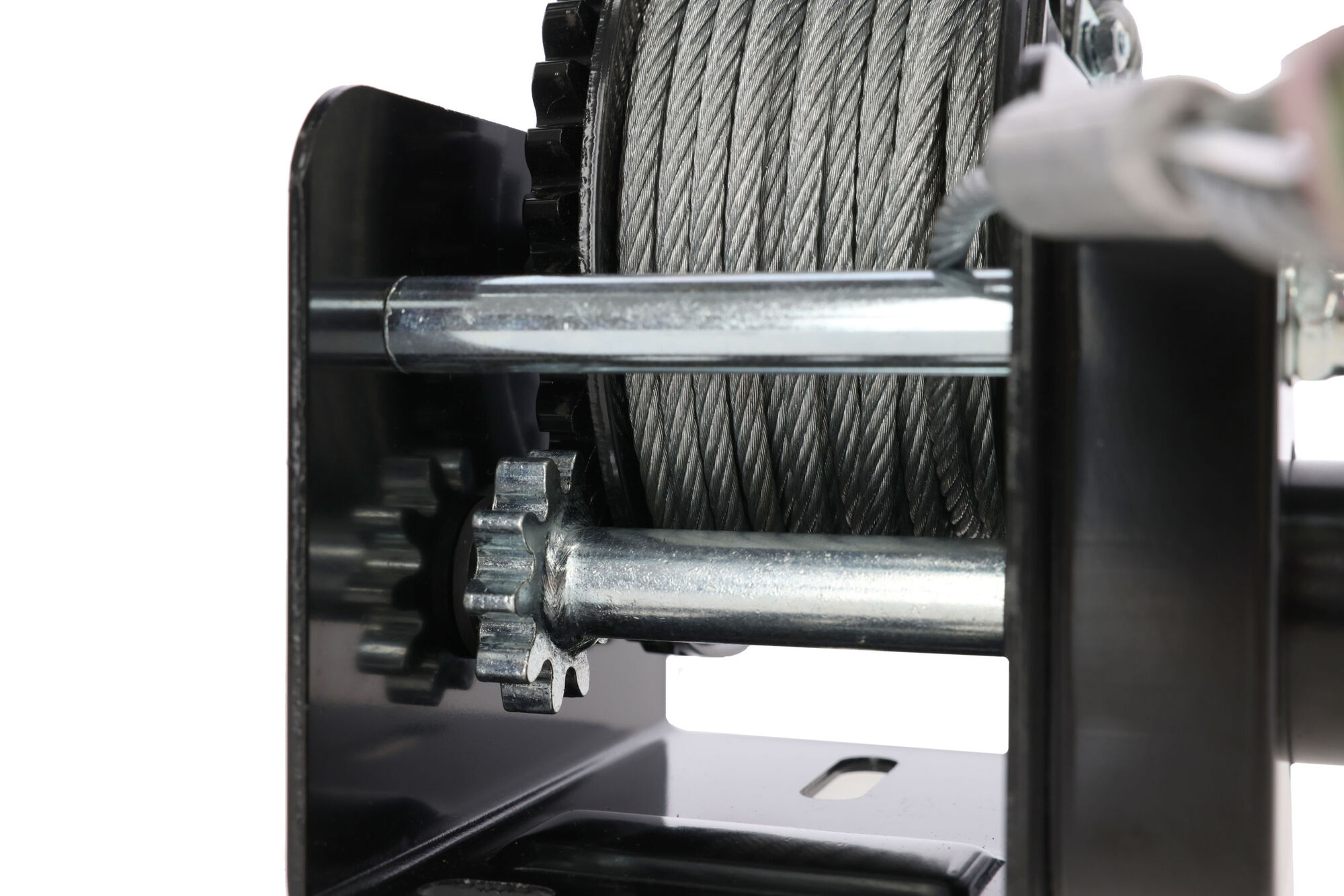 Seilwinde Hand Winch mit manueller Bremse, 10m Seil max. Zugbelastung 360 kg - 37114 Seilwinde Hand Winch mit manueller Bremse, 10m Seil max. Zugbelastung 360 kg von 37114