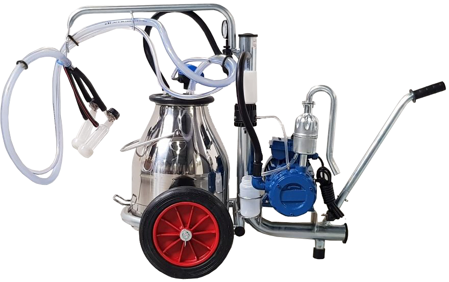 Fahrbare Melkmaschine "Minimelker" für Ziegen von