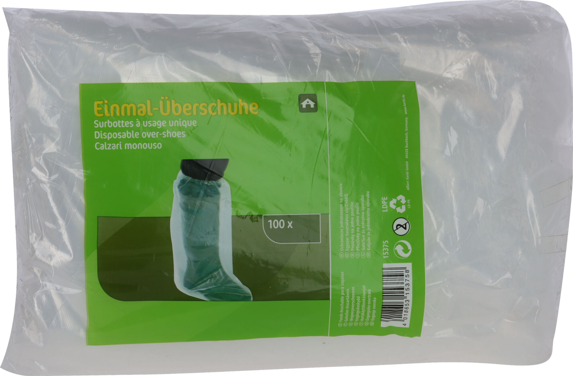 Einmalüberschuhe, hohe Ausführung 400x500mm | 100 Stück von Kerbl 15375