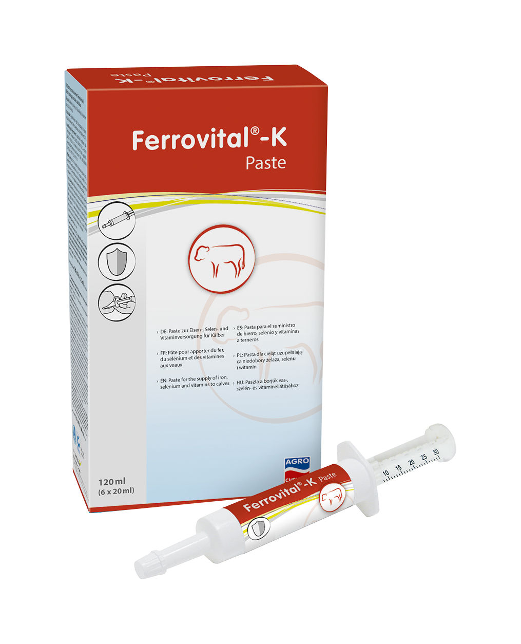 Ferrovital®-K Eisenpaste | 6x20ml von Agrochemica
