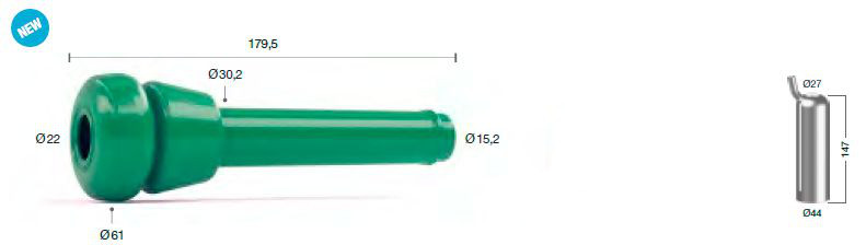 Silikon-Zitzengummis passend für GEA/Westfalia 7029-2725-000 - Melktechnik-Discount 7029-2725-000 Silikon-Zitzengummis passend für GEA/Westfalia 7029-2725-000 von Melktechnik-Discount 7029-2725-000