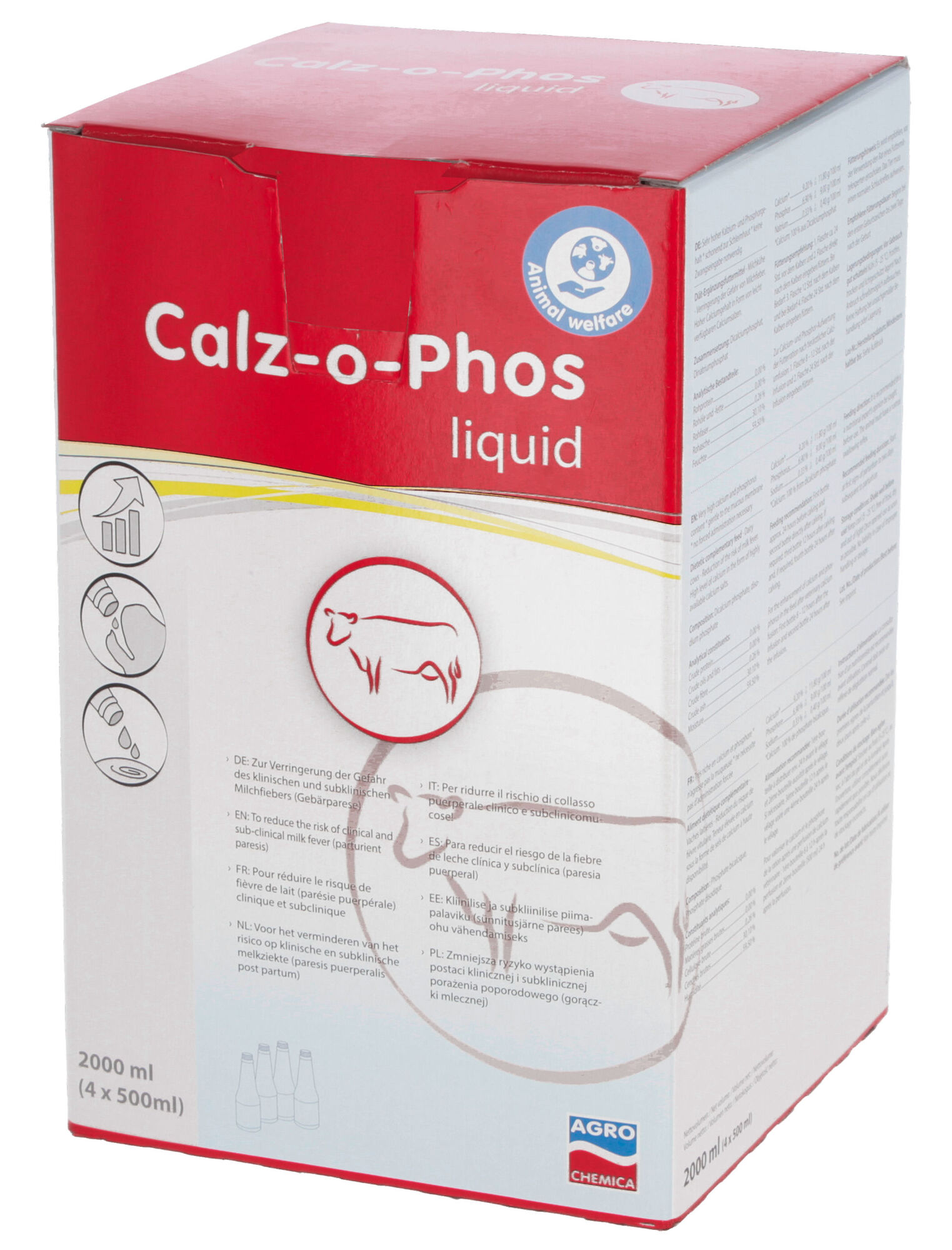 Calz-o-Phos Liquid | 4 x 500 ml - Agrochemica Calz-o-Phos Liquid | 4 x 500 ml von Agrochemica