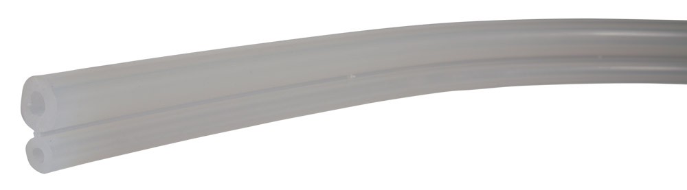Silikon Doppelmilchschlauch 10,0 x 6,5mm + 7,0 x 4,0mm, transparent - Silikon Doppelmilchschlauch 10,0 x 6,5mm + 7,0 x 4,0mm, transparent von