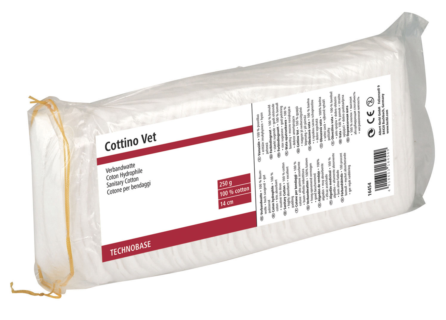 Verbandwatte CottinoVet 14cm | 250g Pack von Kerbl 16454