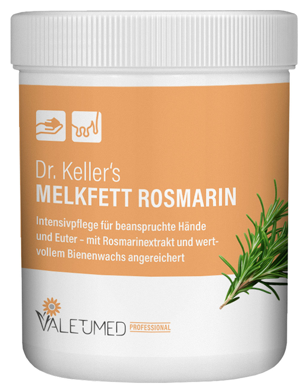 Melkfett Dr. Keller mit Rosmarin | 500 ml - Valetumed Melkfett Dr. Keller mit Rosmarin | 500 ml von Valetumed