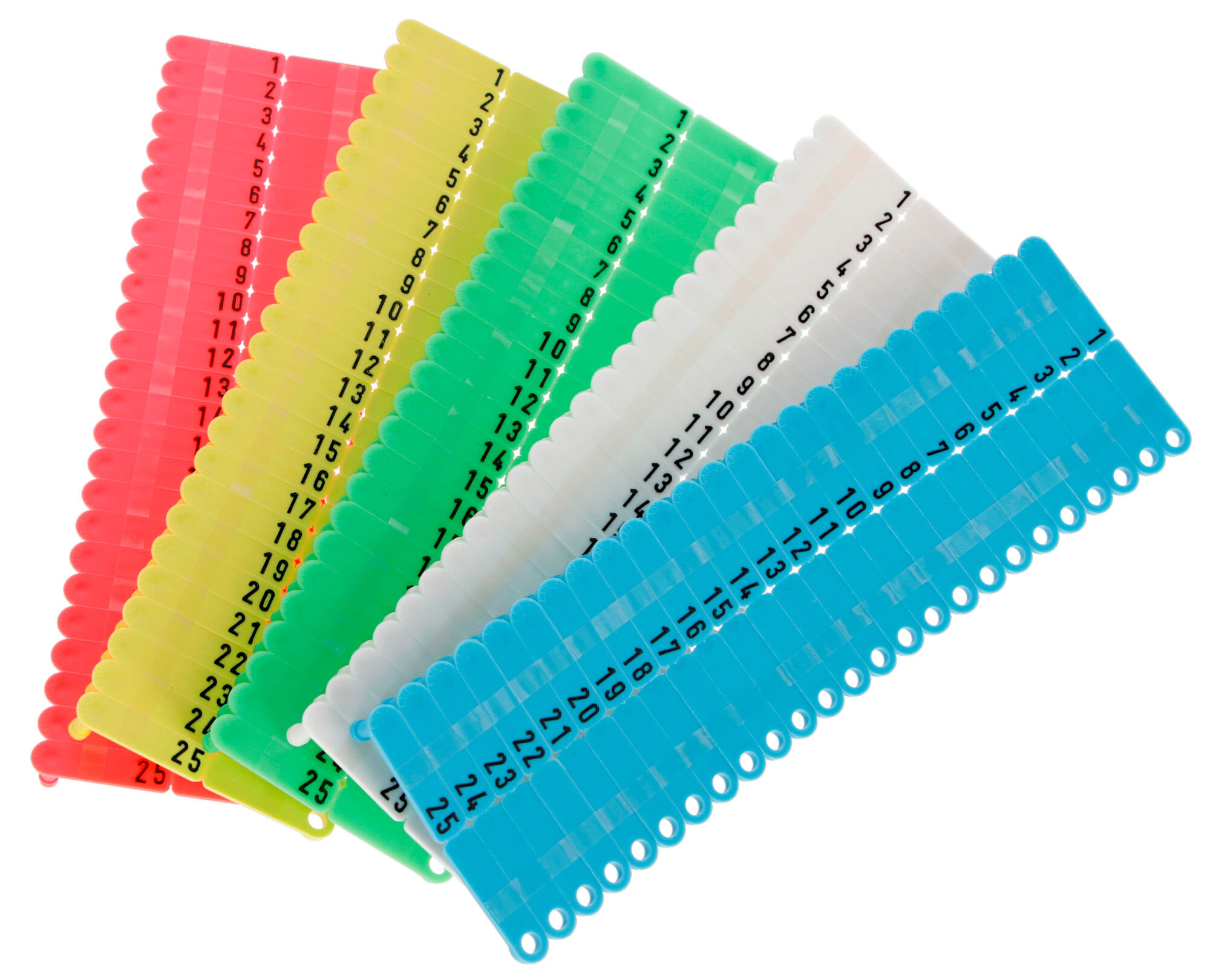 Twintag-Ohrmarke, einseitig geprägt | 50er Pack von 2086
