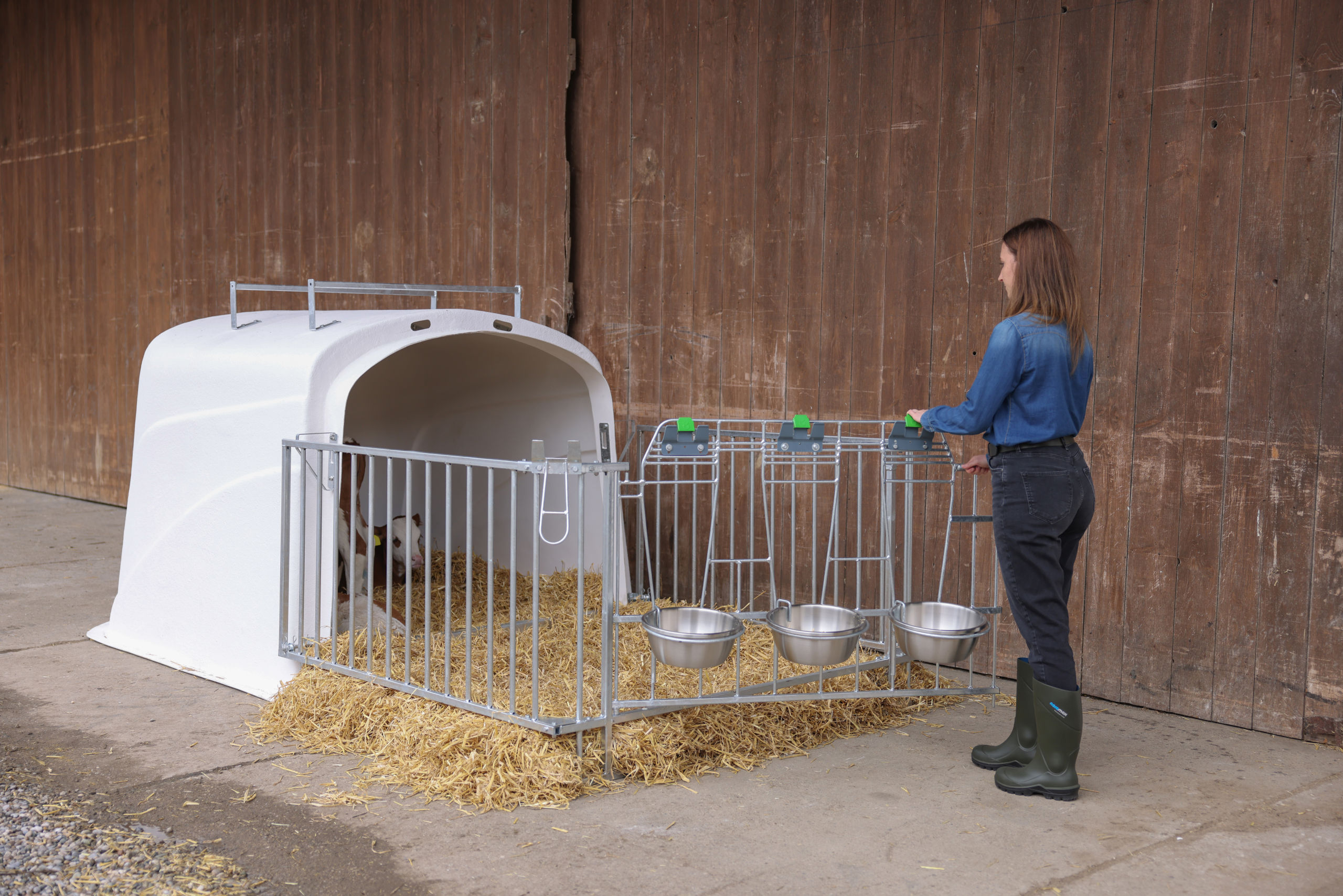 CalfHouse Premium DUO mit Umzäunung von Kerbl 14618