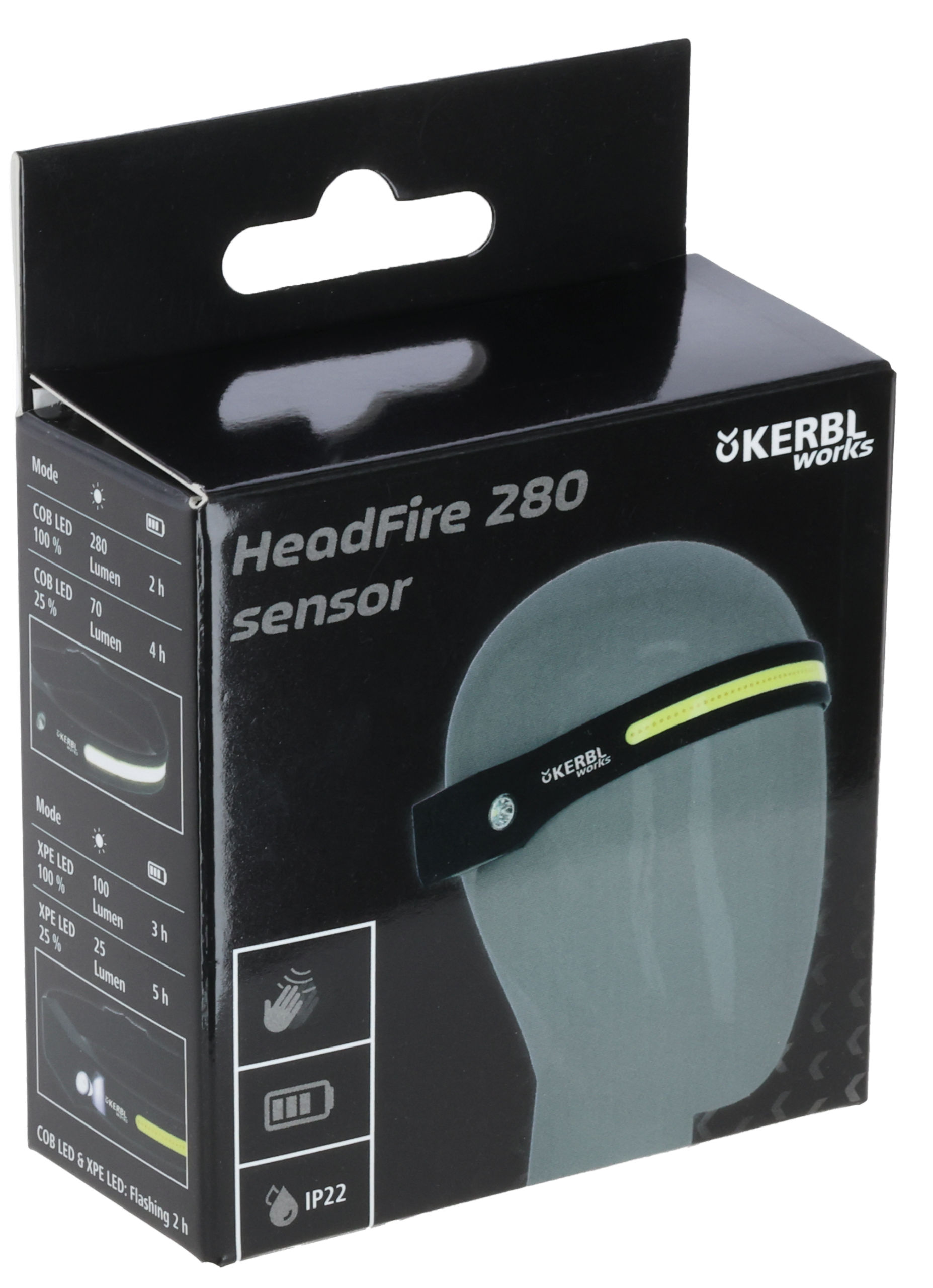 LED-Kopflampe HeadFire 280 sensor - Kerbl LED-Kopflampe HeadFire 280 sensor von Kerbl