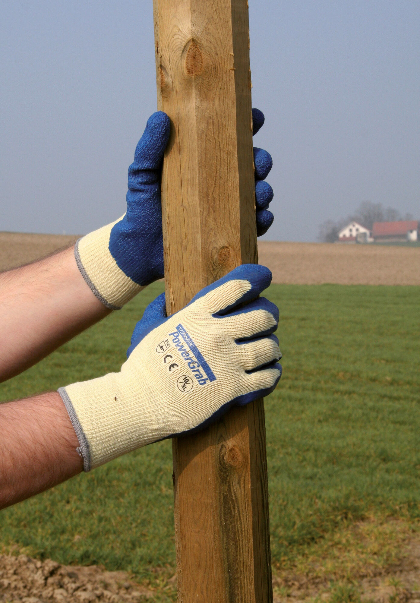 Strickhandschuhe in Latex "PowerGrab" von TOWA