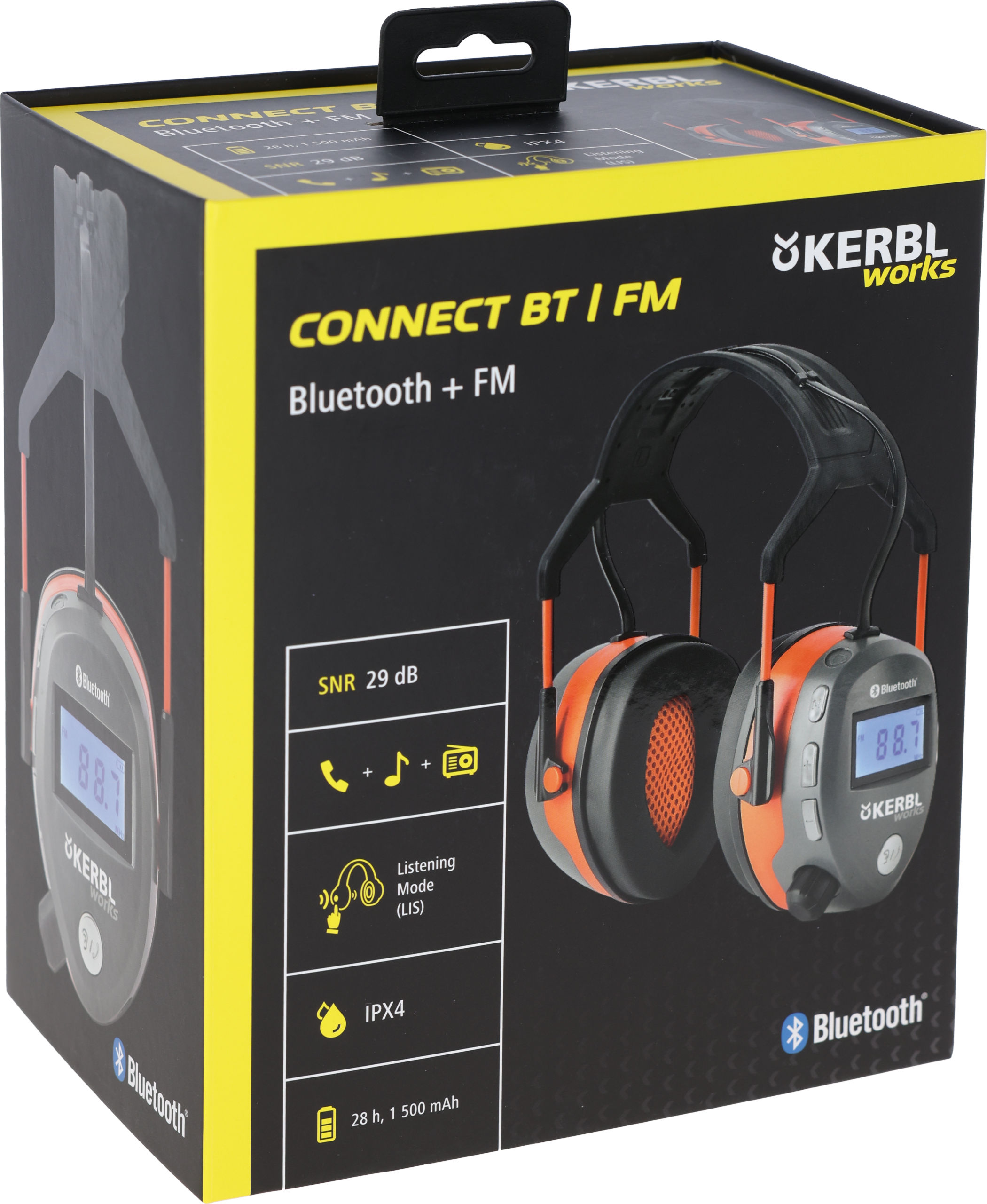Multimedia Gehörschützer Connect mit Radio- und Bluetooth-Funktion von Kerbl 345131