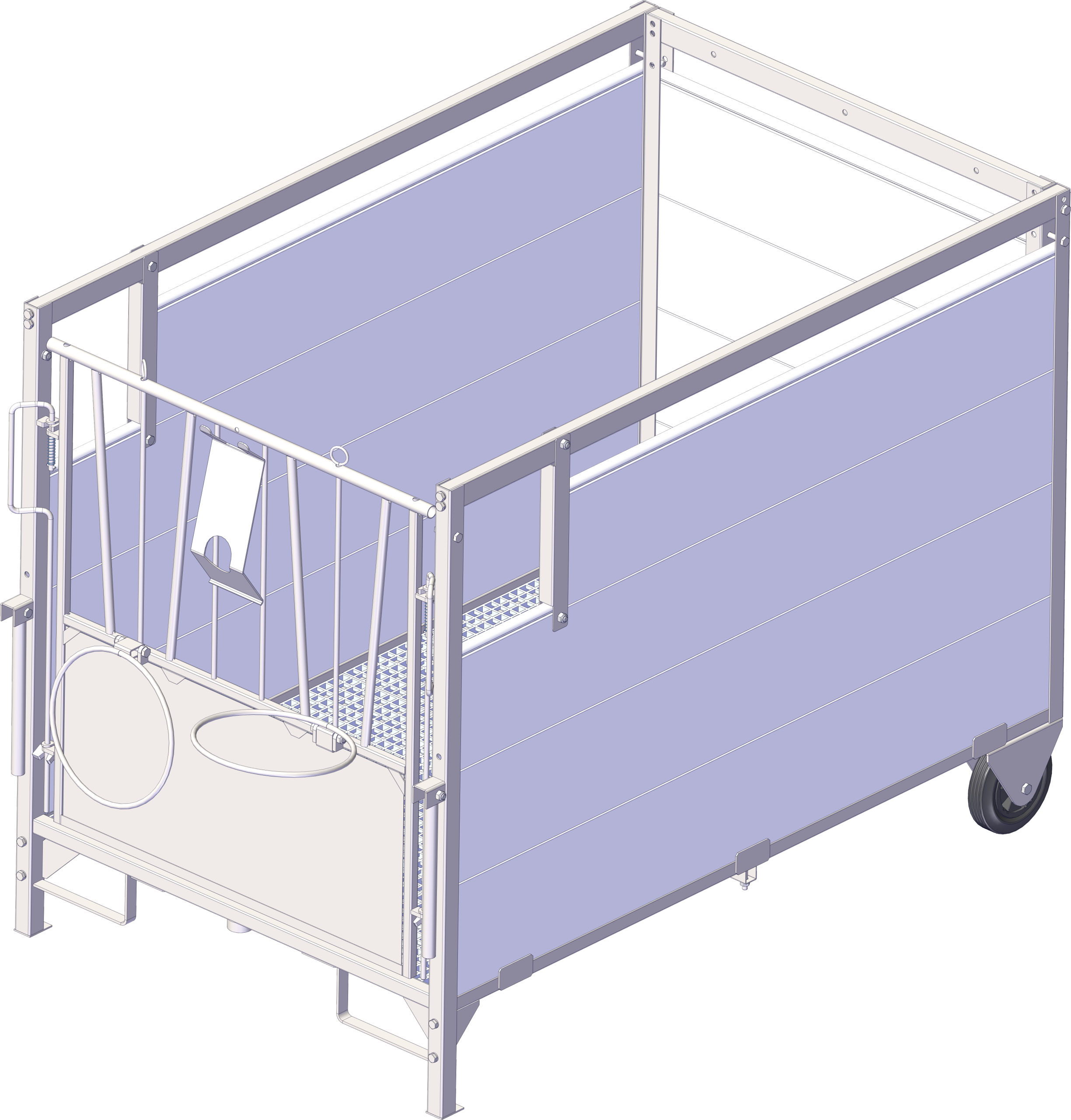 Ergänzungsset Kontaktfenster für Kälberboxen von Kerbl