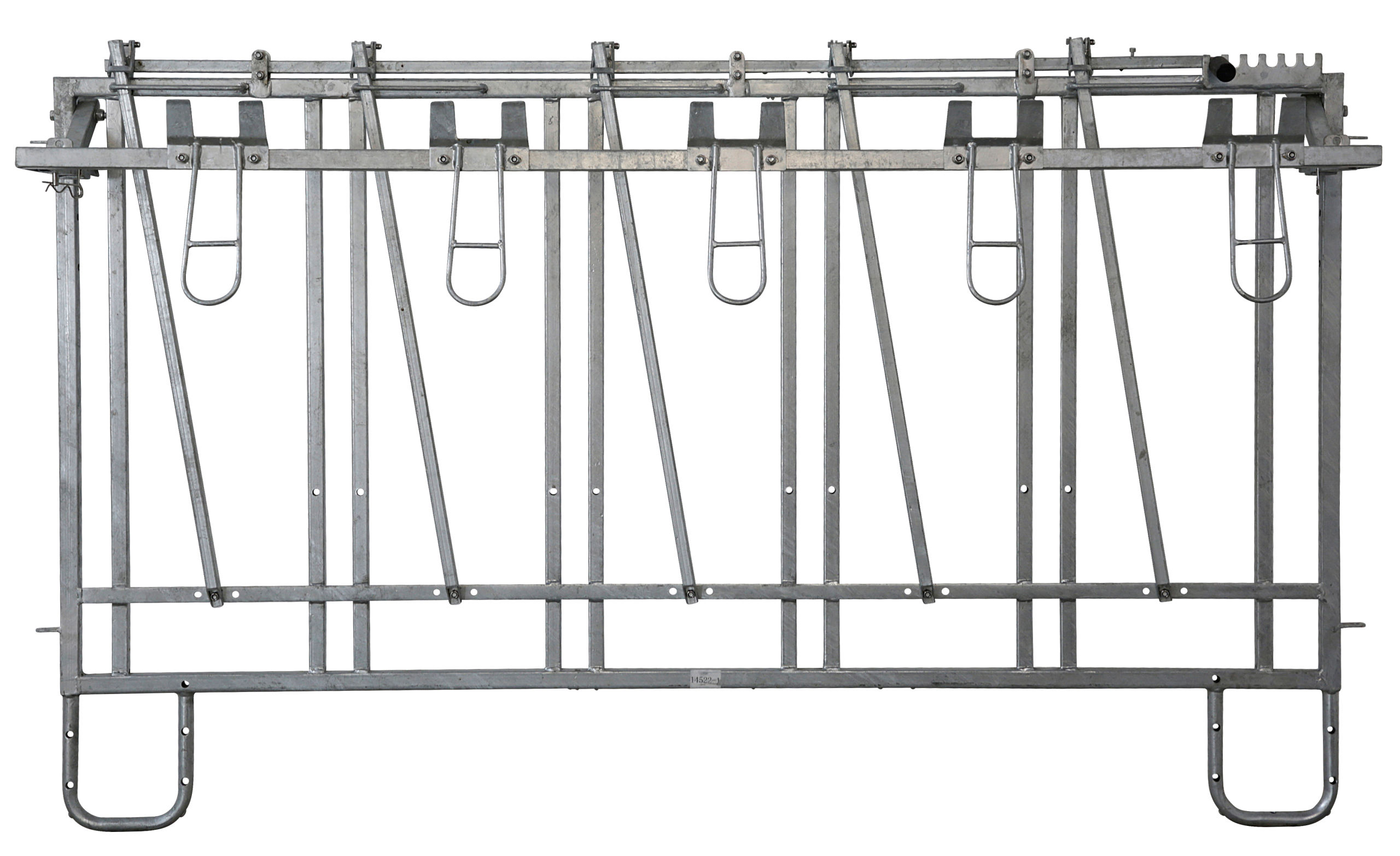 Fressgitter 5 Plätze mit Troghalter für modulare Zaunaufstallung - Kerbl 14493 Fressgitter 5 Plätze mit Troghalter für modulare Zaunaufstallung von Kerbl 14493