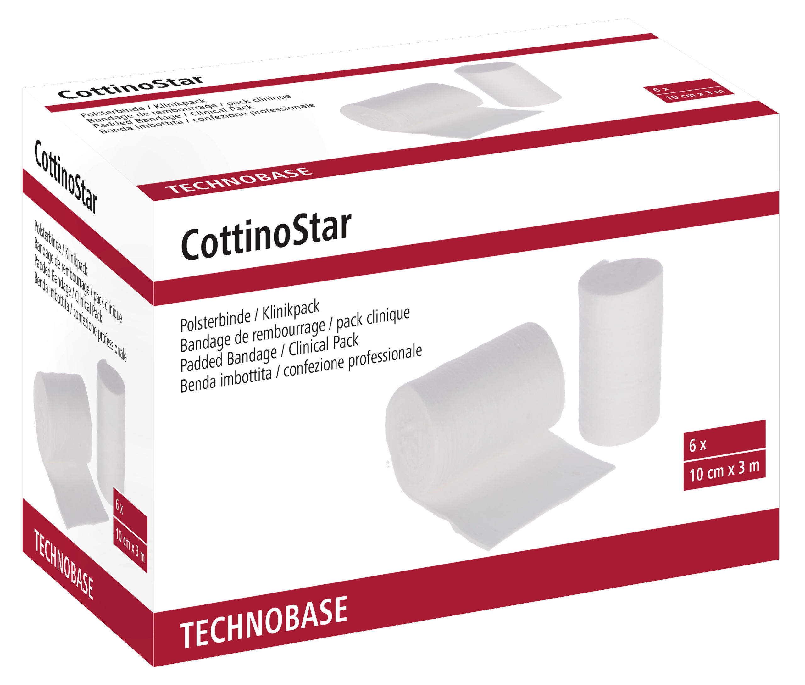 Polsterbinde CottinoStar, 10 cm x 3 m | 6er Pack - Kerbl Polsterbinde CottinoStar, 10 cm x 3 m | 6er Pack von Kerbl