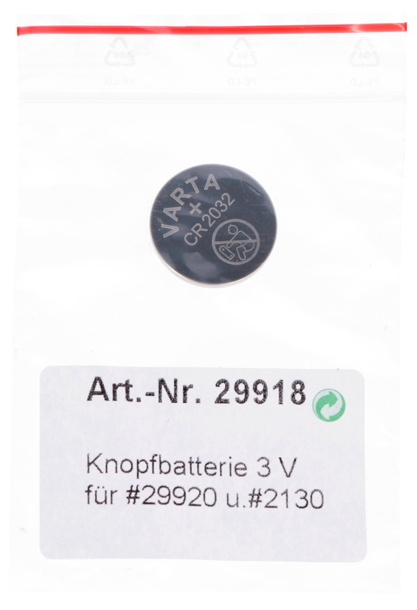 Knopfbatterie 3V CR2032 von