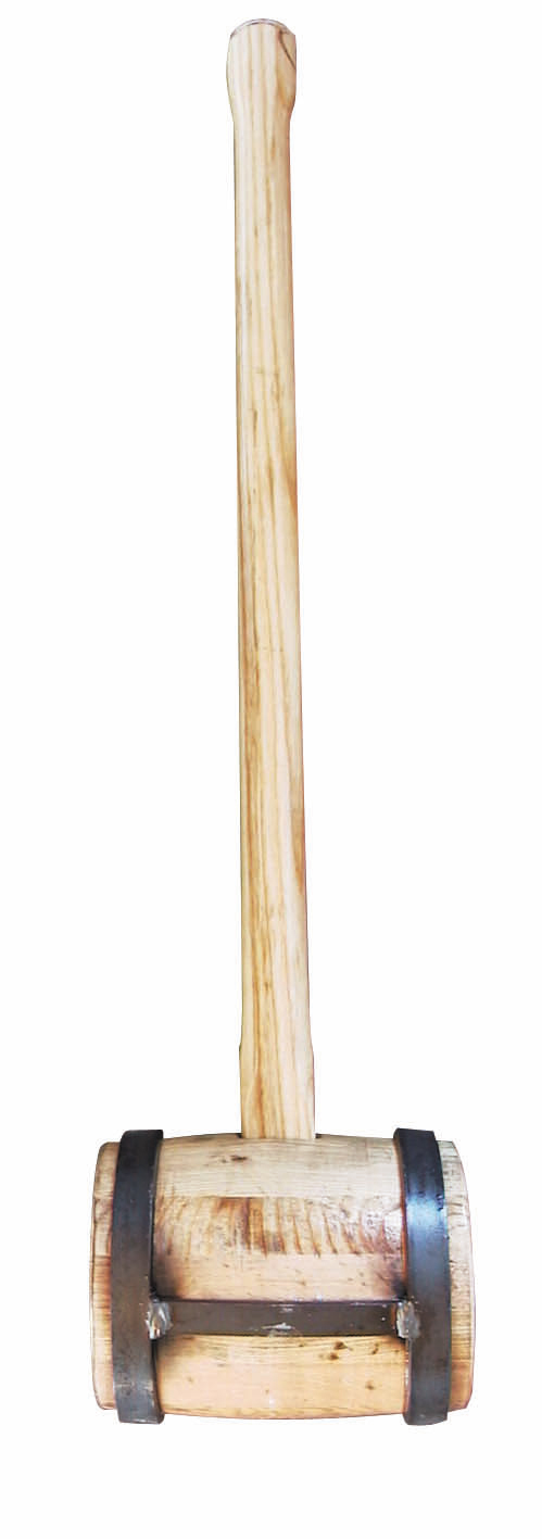 Holzschlegel mit angeschweißten Flacheisen von AKO 44482