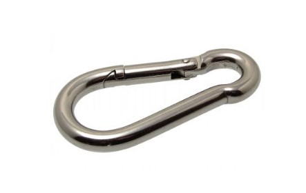 Edelstahl Karabinerhaken, 60mm von