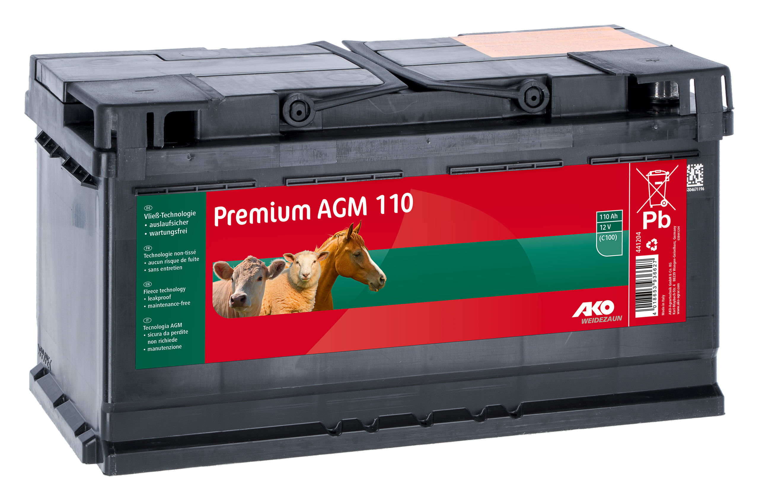 AKO Premium AGM Batterie 12 Volt 110Ah von AKO 441204