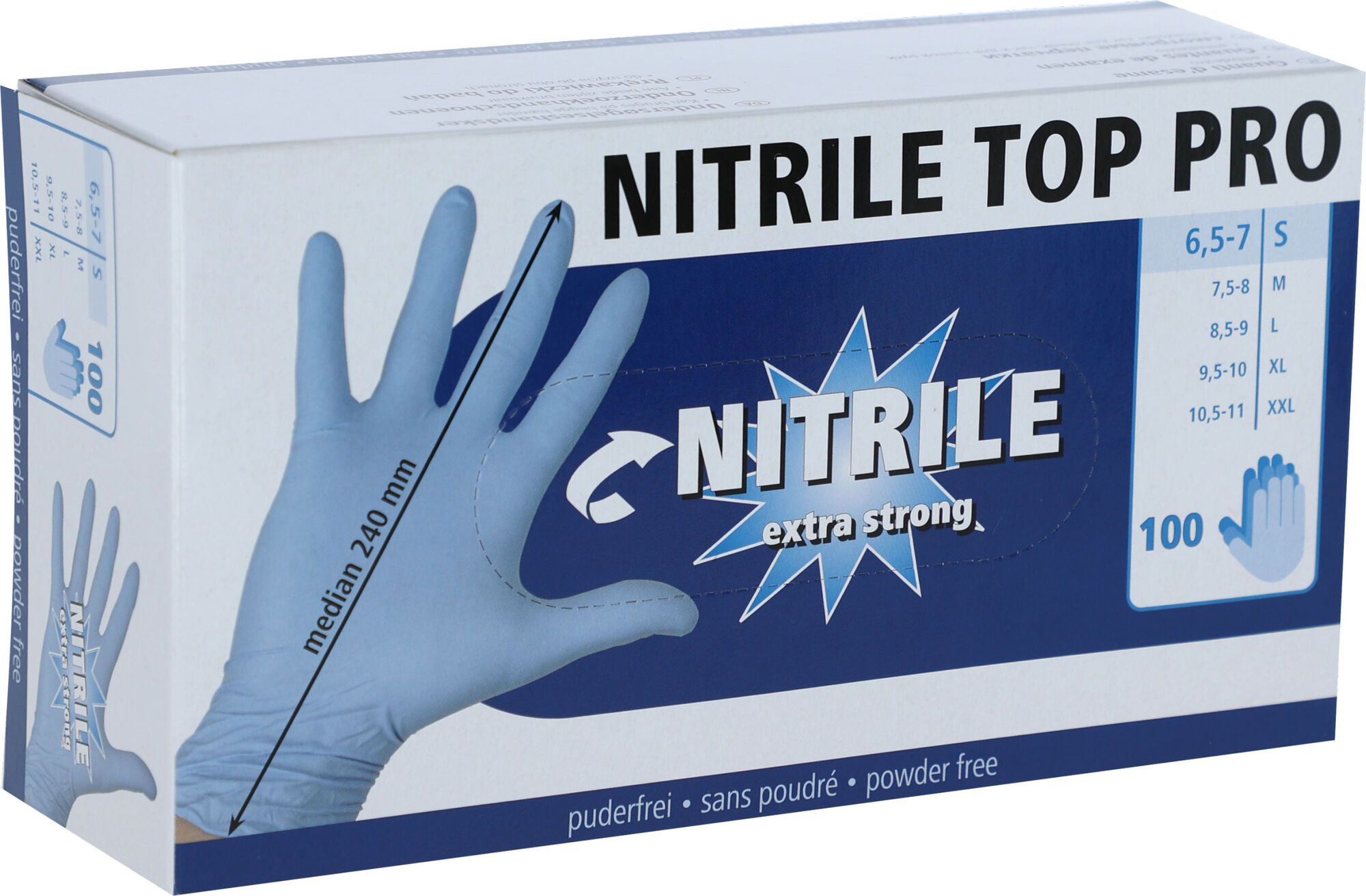 Einmalhandschuh Nitril Top Pro, 5,5mil, 240mm - Kerbl Einmalhandschuh Nitril Top Pro, 5,5mil, 240mm von Kerbl