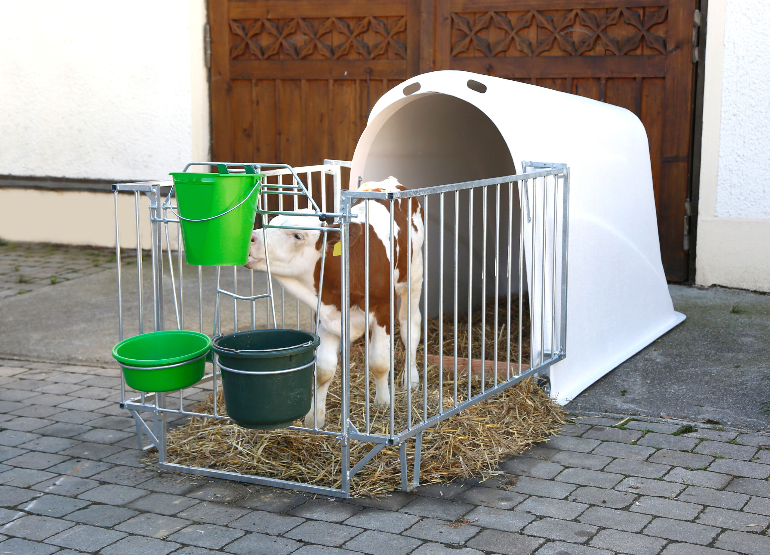 Kälberiglu CalfHouse Master Plus mit leichter Umzäunung - Kerbl 14470 Kälberiglu CalfHouse Master Plus mit leichter Umzäunung von Kerbl 14470