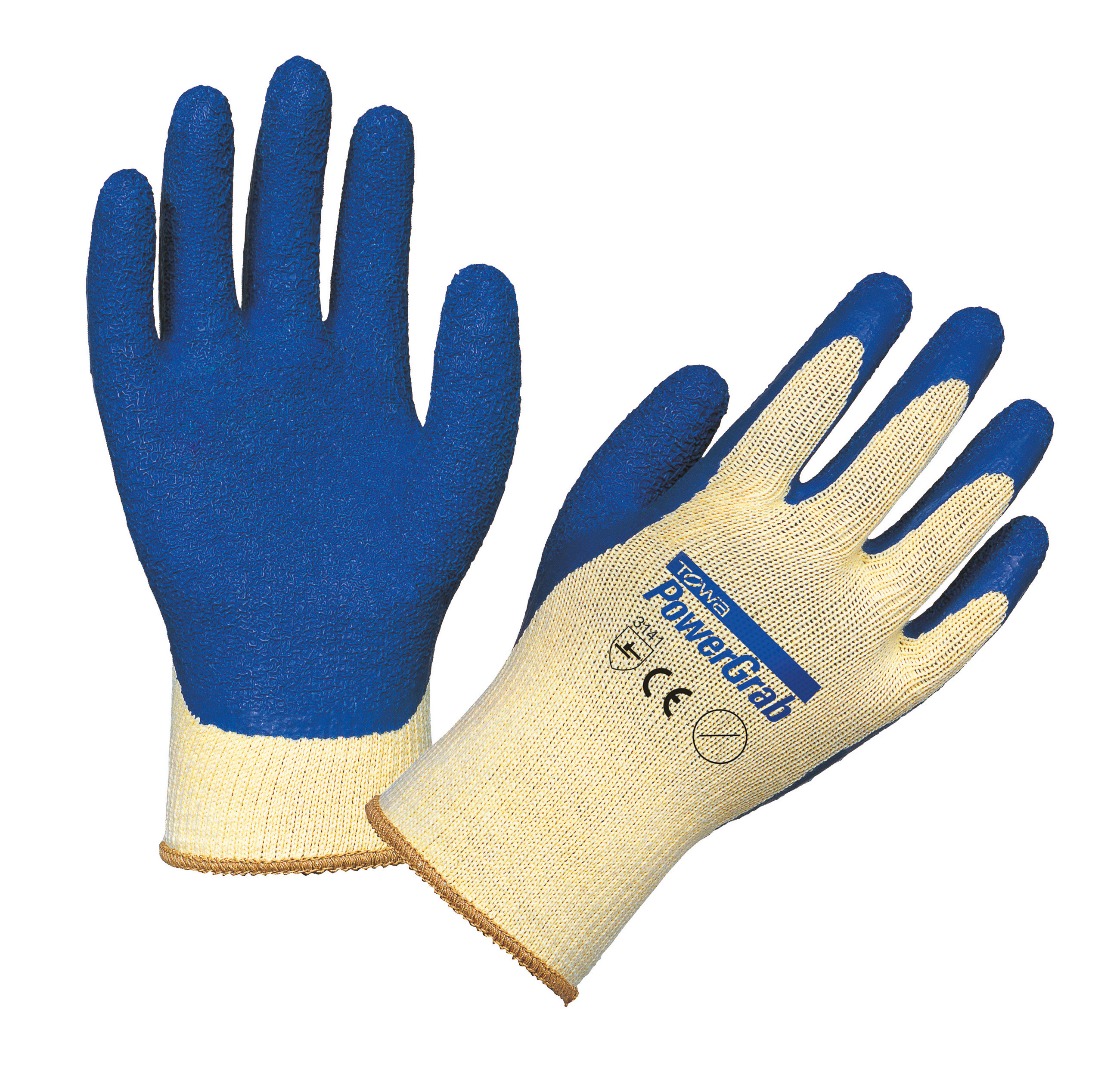 Strickhandschuhe in Latex "PowerGrab" von TOWA