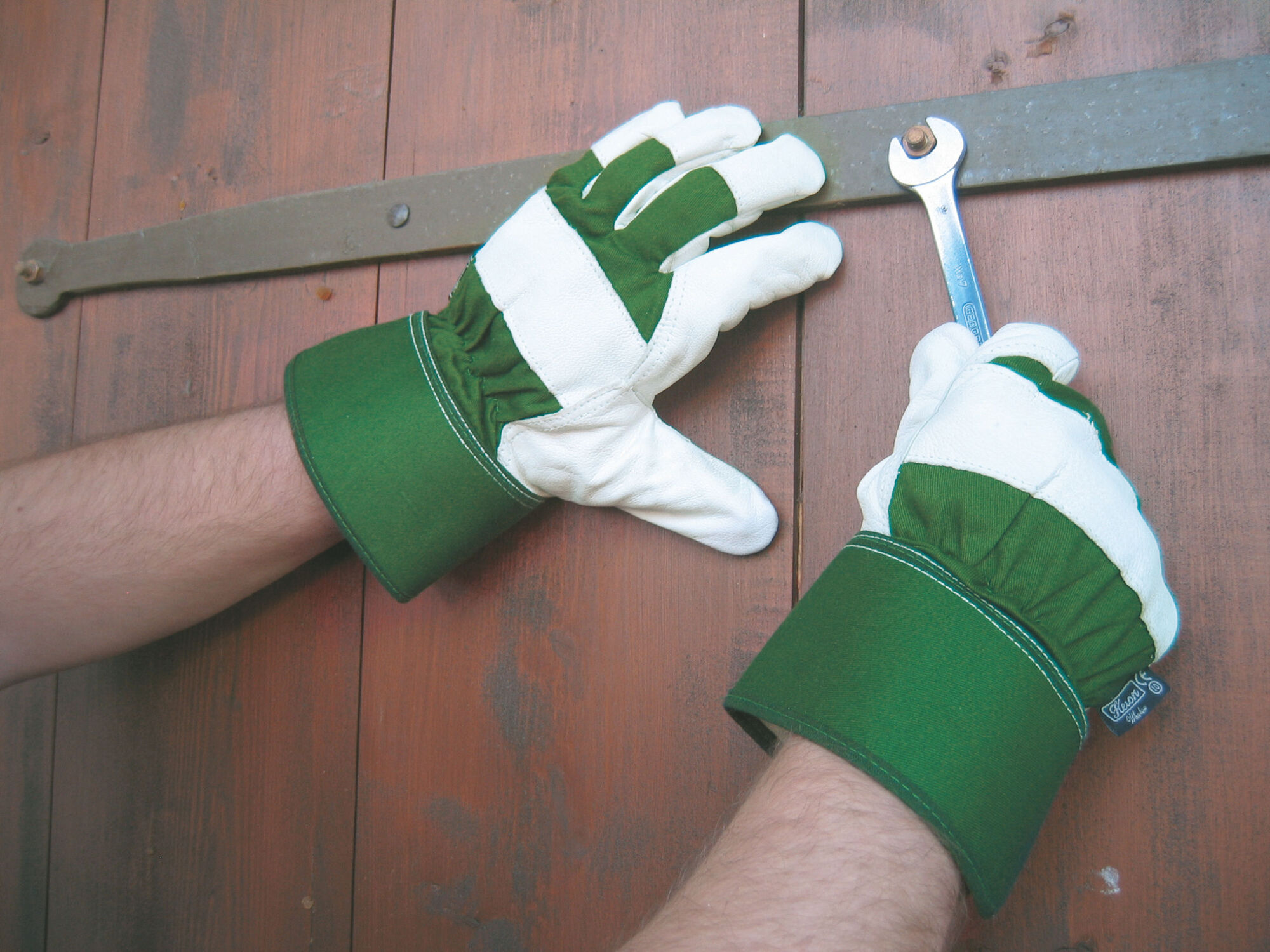 Rindsvollleder-Handschuh Worker von Keron