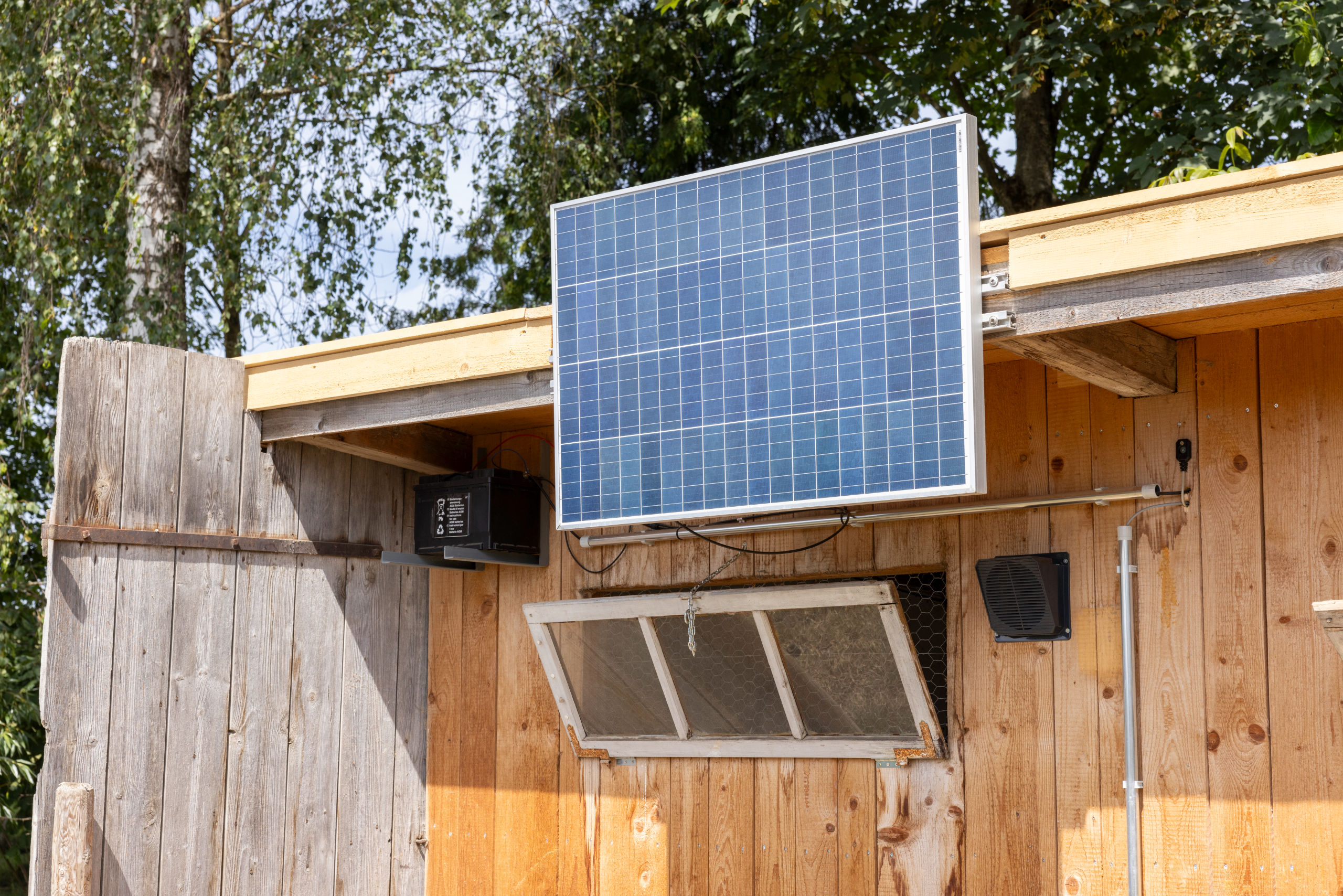 Solarset 100W inkl. Laderegler 12V von Kerbl
