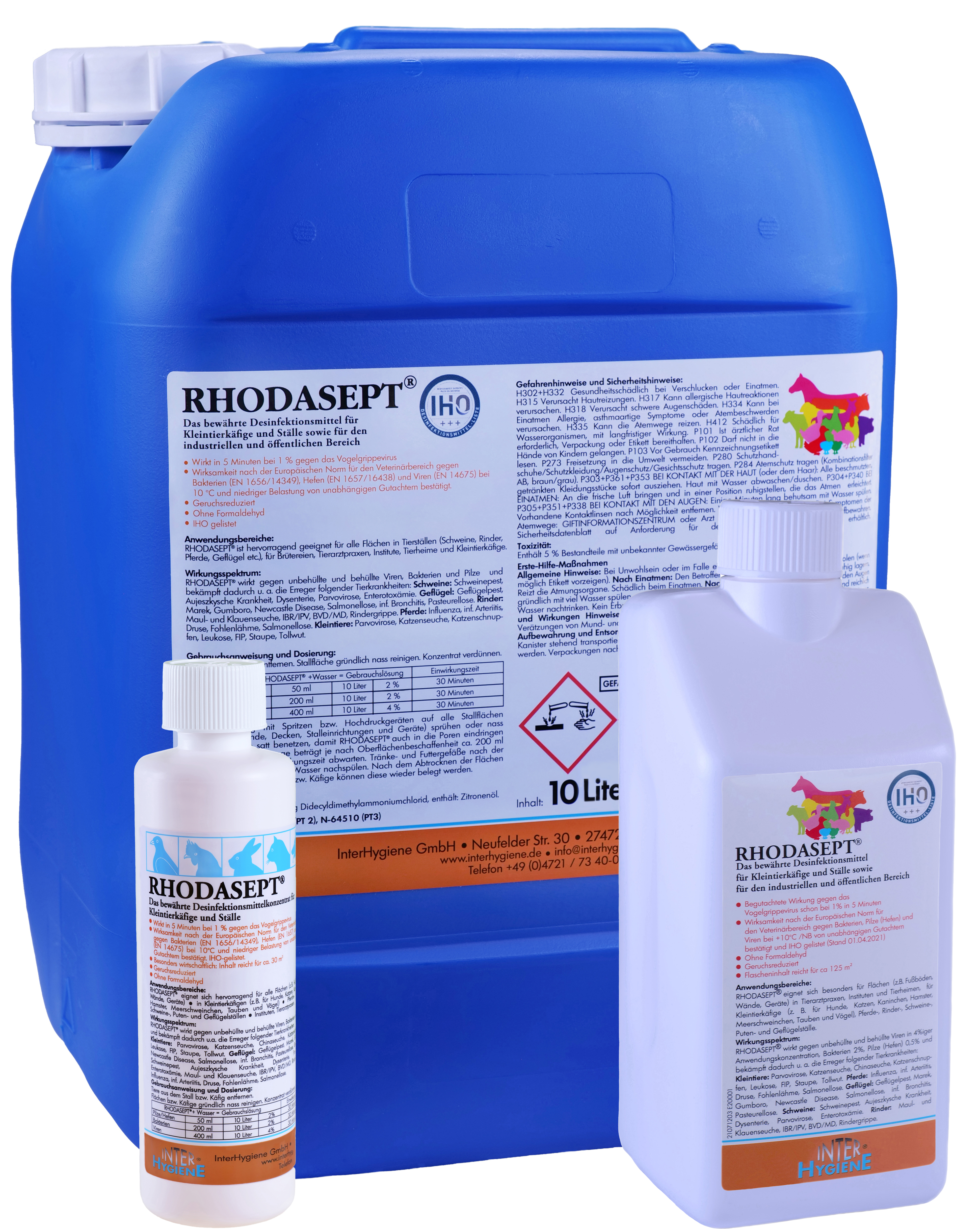 Stalldesinfektionsmittel RHODASEPT® - InterHygiene Stalldesinfektionsmittel RHODASEPT® von InterHygiene
