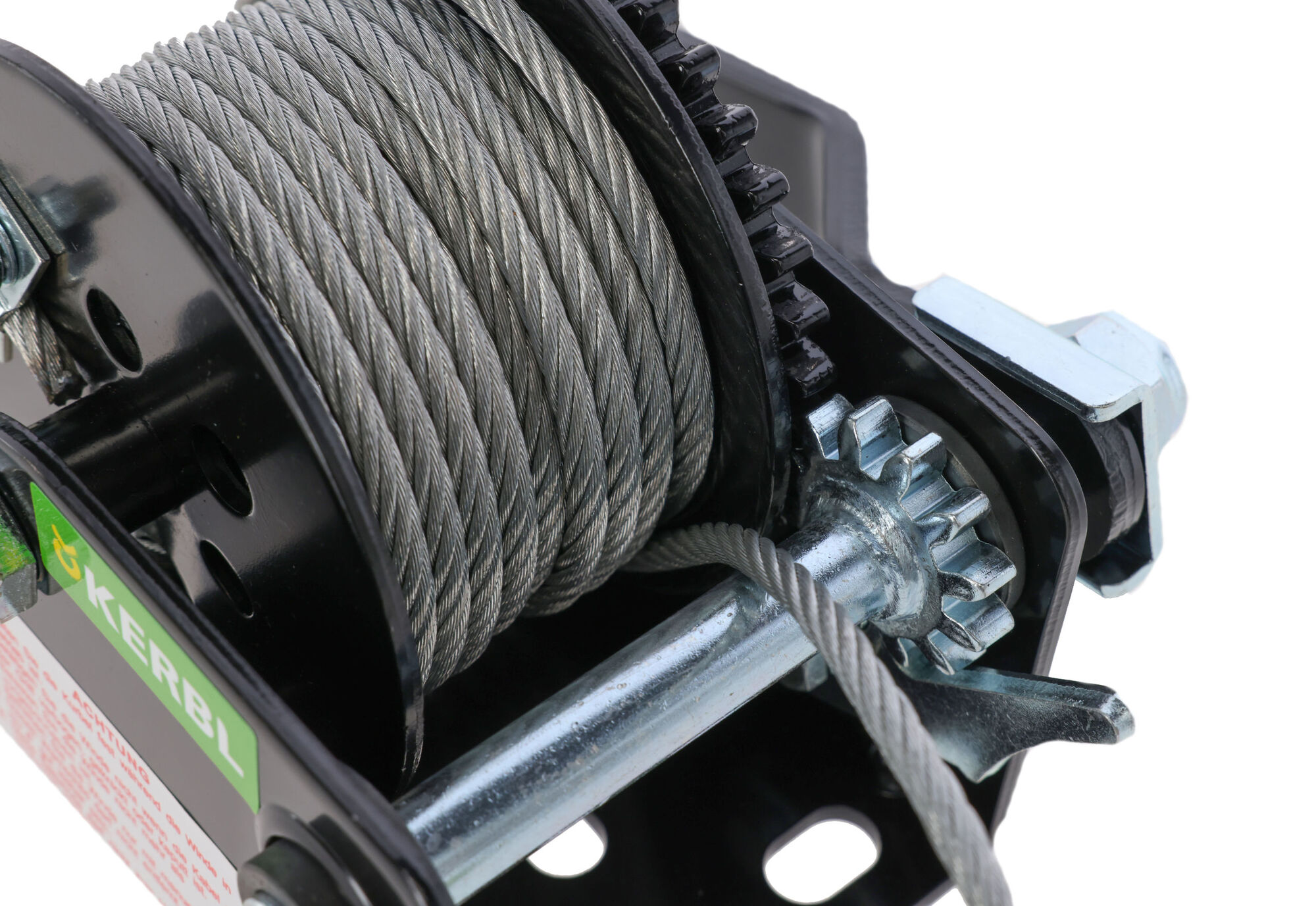 Seilwinde Hand Winch mit automatischer Bremse, 20m Seil, max. Zugbelastung 720 kg von 37113