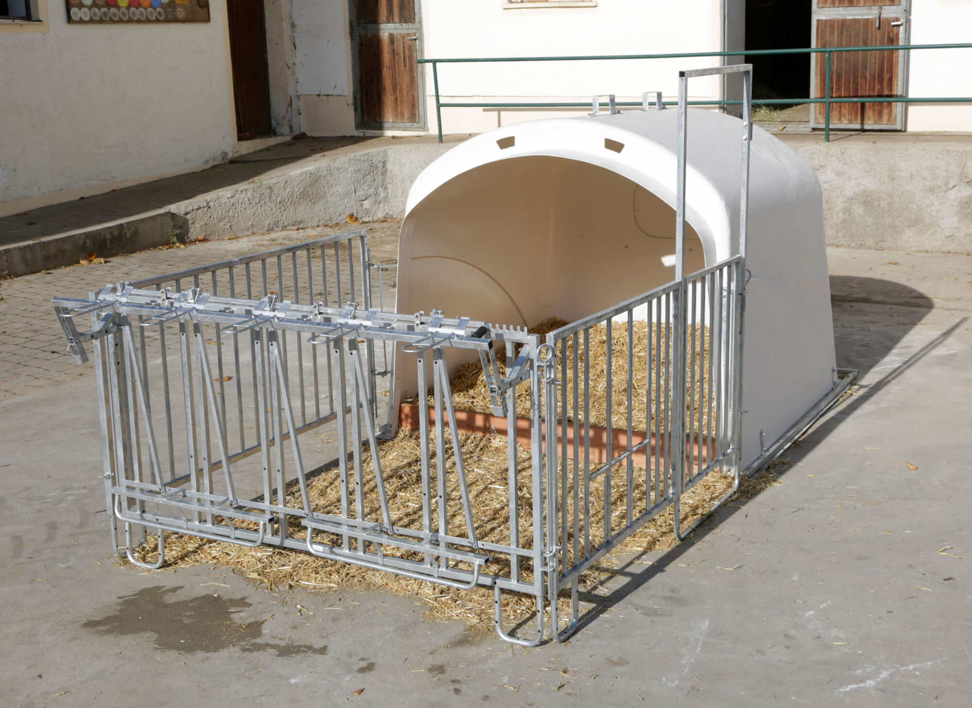 Großraumkälberhütte CalfHouse Premium XL inkl. Umzäunung - Kerbl 14520 Großraumkälberhütte CalfHouse Premium XL inkl. Umzäunung von Kerbl 14520