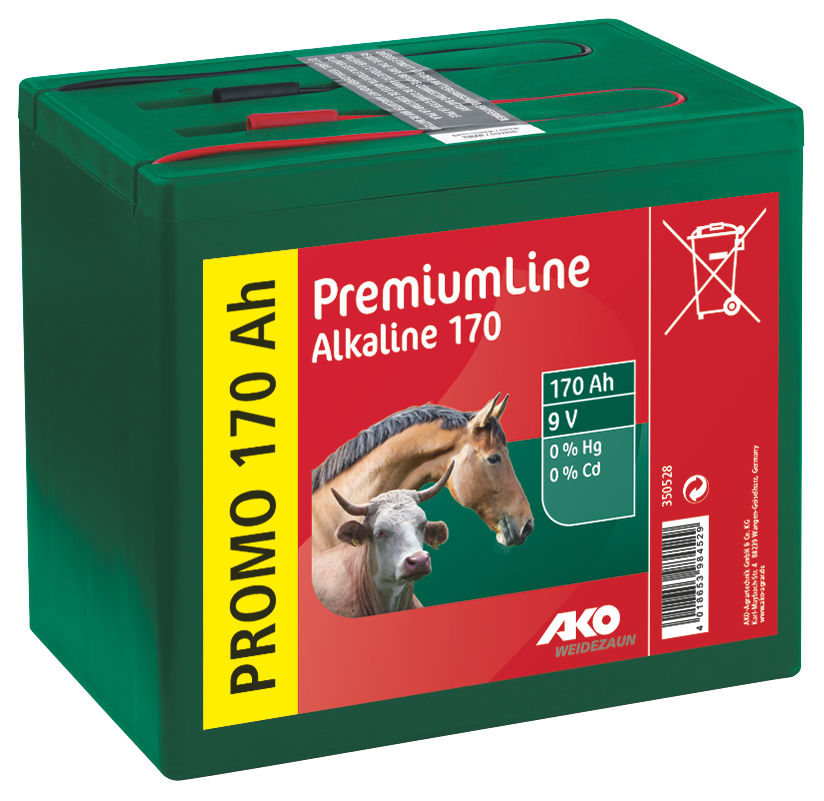 AKO Alkaline Trockenbatterie 9 Volt 170Ah von AKO 350528