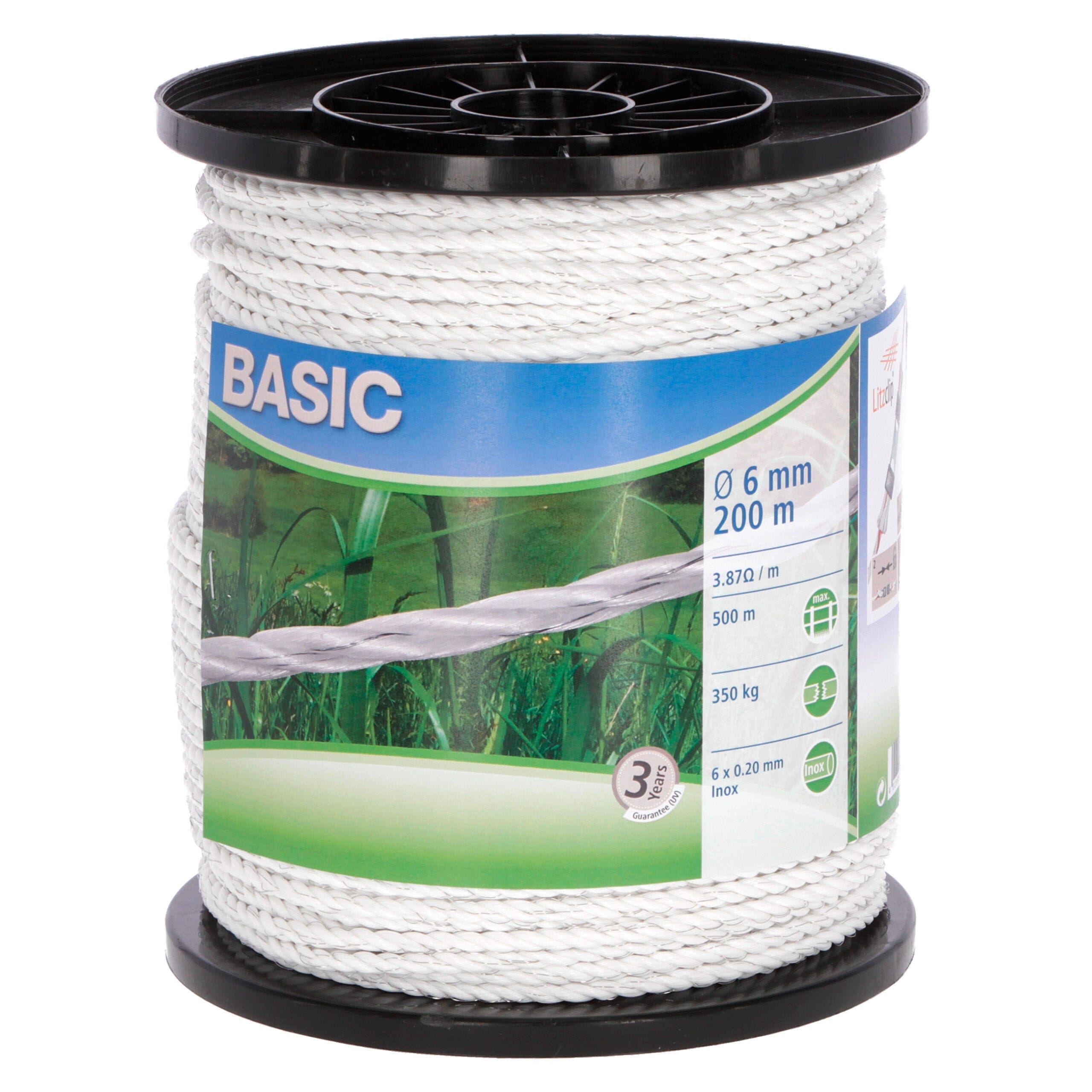 Euro Guard Weidezaunseil BASIC 6mm | 200m - Kerbl 441500 Euro Guard Weidezaunseil BASIC 6mm | 200m von Kerbl 441500