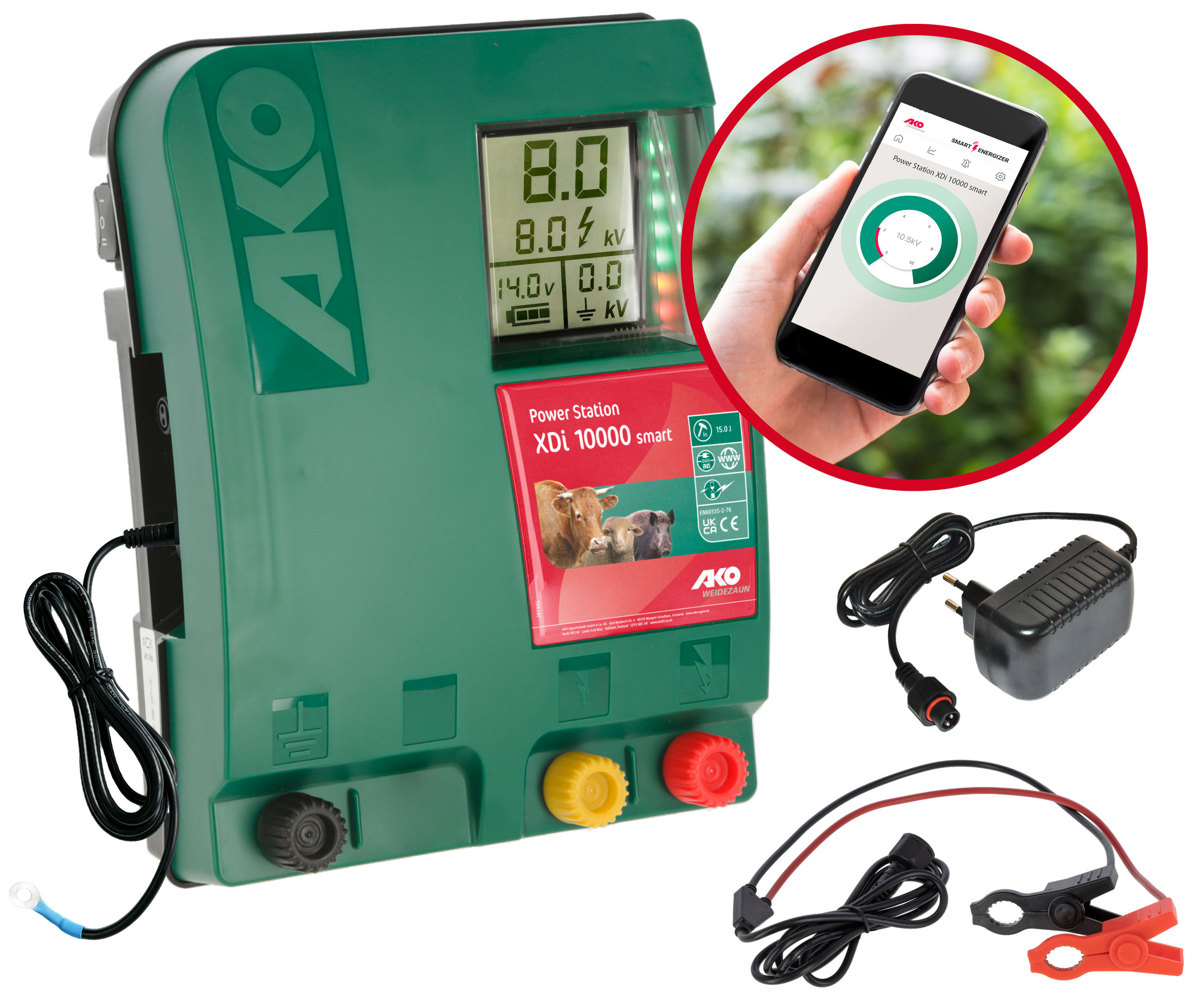 AKO Power Station XDI 10000 smart 12V/230V Weidezaungerät von AKO 372931