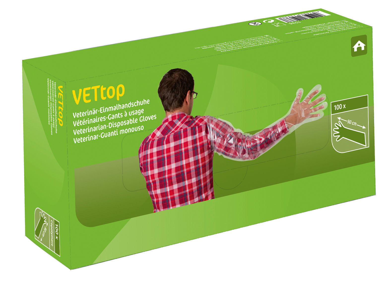 Veterinär-Einmalhandschuhe VETtop | 100 Stück von Kerbl 1536