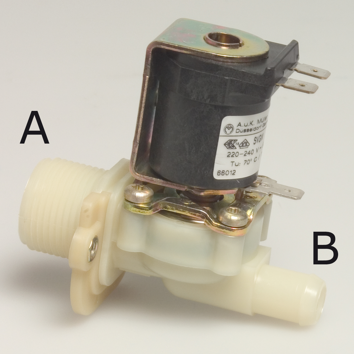 Magnetventil, Gerade 220V 3/4" Anschluss - A. u. K. Müller Magnetventil, Gerade 220V 3/4" Anschluss von A. u. K. Müller