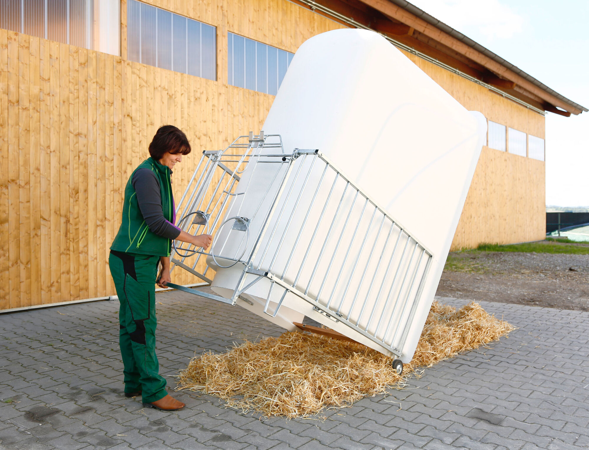 Kälberiglu CalfHouse Premium Plus mit leichter Umzäunung von Kerbl 14580